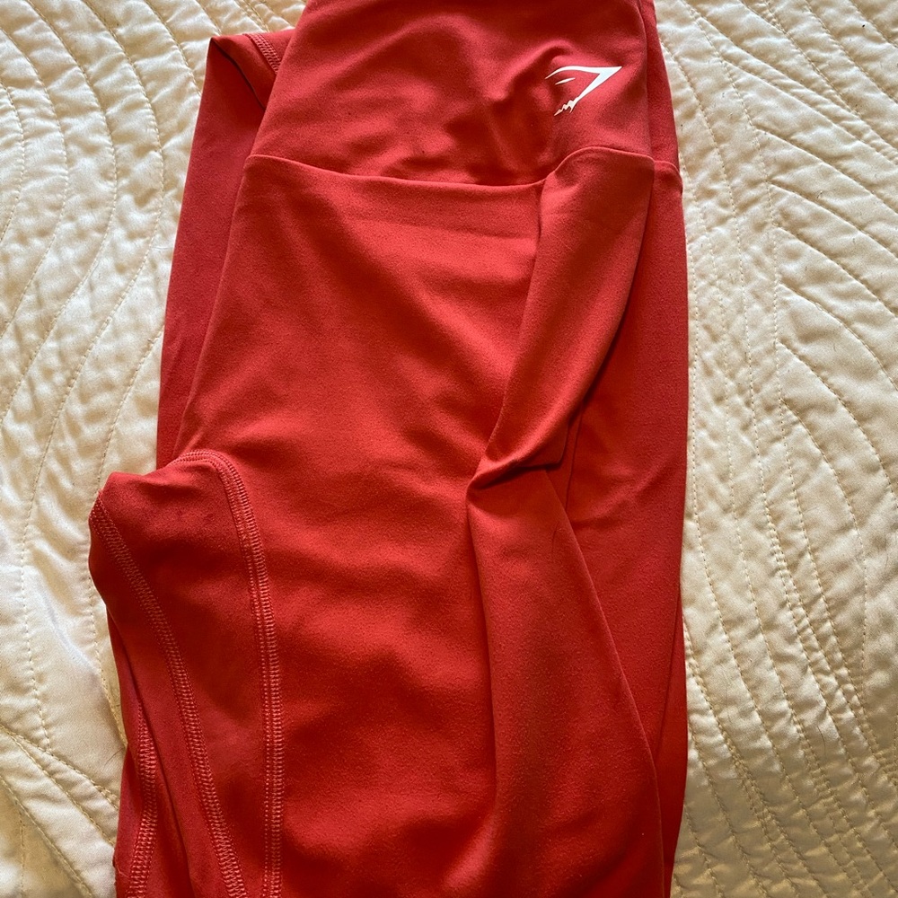 Red Gymshark Leggings